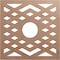 Ekena Millwork Chevron Wood Fretwork Pierced Ceiling Medallion, Wood (Paint Grade), 34"OD x 8 3/4"ID x 3/8"T CMWP34X34X0375CHMF - alternate 1